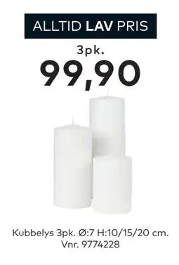 Skeidar Kubbelys 3pk tilbud