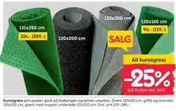 Rusta Ukjent kunstgress tilbud