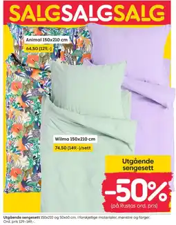 Rusta Ukjent sengesett tilbud