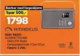 POWER Amadeus radio tilbud