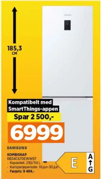 POWER Samsung kombiskap tilbud