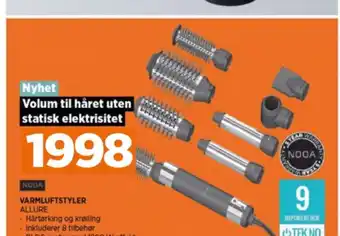 POWER Nooa varmluftsbørste tilbud