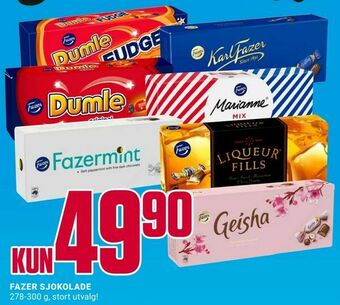Europris Fazer sjokolade tilbud
