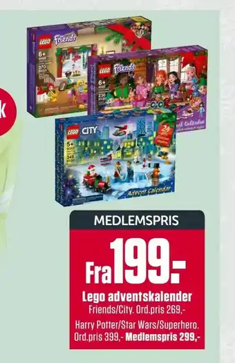 Europris Lego adventskalender tilbud