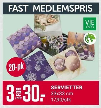 Europris Servietter tilbud