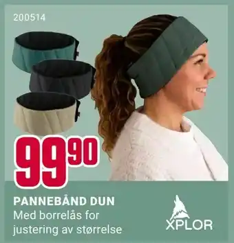 Europris Pannebånd dun tilbud