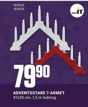Europris Adventsstake 7-armet tilbud