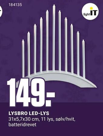 Europris Lysbro led-lys tilbud
