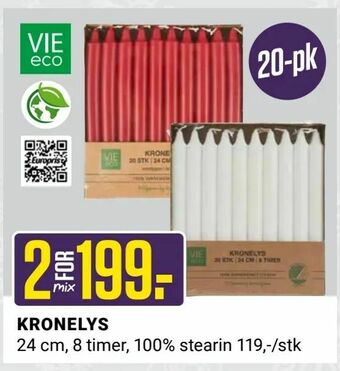 Europris Kronelys tilbud