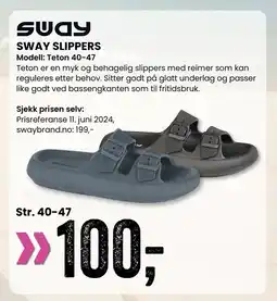 Sport Outlet SWAY SLIPPERS tilbud