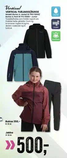 Sport Outlet VERTICAL TURJAKKE/BUKSE tilbud