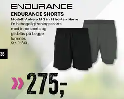 Sport Outlet ENDURANCE SHORTS tilbud