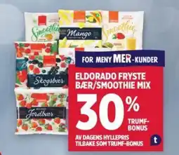 Meny ELDORADO FRYSTE BÆR/SMOOTHIE MIX tilbud