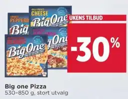 Meny Big one Pizza tilbud
