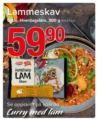 Spar Lammeskav tilbud