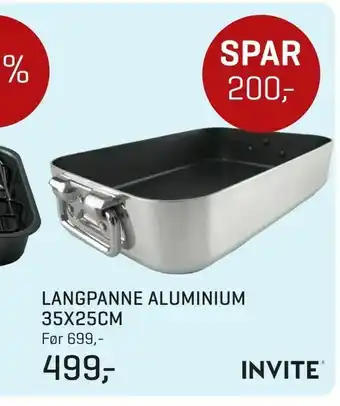 Jernia Langpanne aluminium 35x25cm tilbud