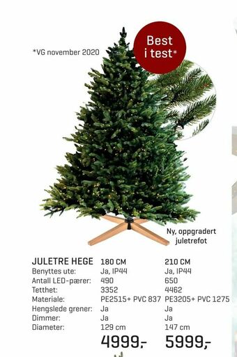 Jernia Juletre hege tilbud