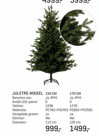 Jernia Juletre mikkel tilbud
