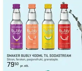 Smaker bubly 400ml til sodastream