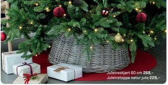 Juletreteppe natur jute