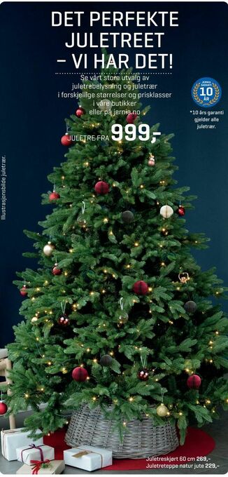 Jernia Juletre tilbud