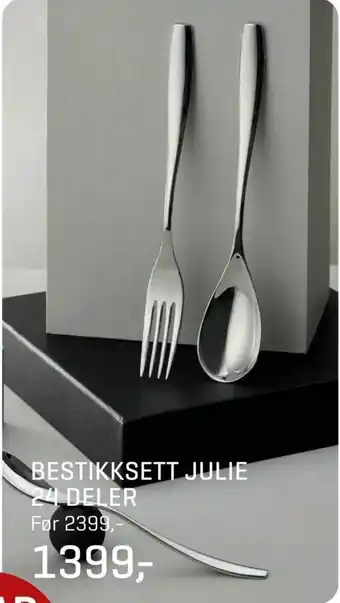 Jernia Bestikksett julie 24 deler tilbud