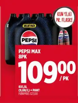 Meny PEPSI MAX 8PK tilbud