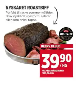 Meny NYSKÅRET ROASTBIFF tilbud