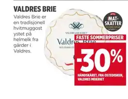Meny VALDRES BRIE tilbud