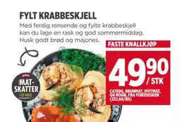 Meny FYLT KRABBESKJELL tilbud