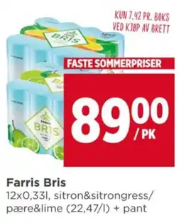 Meny Farris Bris tilbud