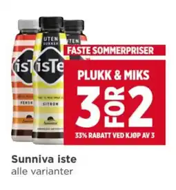Meny Sunniva iste tilbud