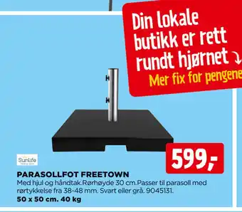 jem & fix PARASOLLFOT FREETOWN tilbud