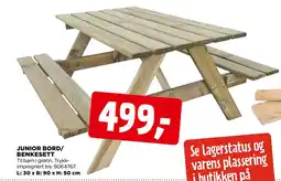 jem & fix JUNIOR BORD/ BENKESETT tilbud