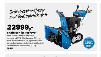 Snøfreser, beltedrevet