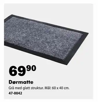 Biltema Dørmatte tilbud