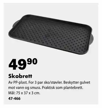 Biltema Skobrett tilbud