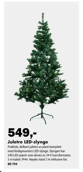 Biltema Juletre LED-slynge tilbud
