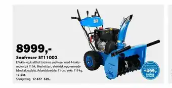 Biltema Snøfreser ST11002 tilbud