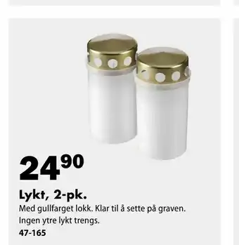 Lykt, 2-pk