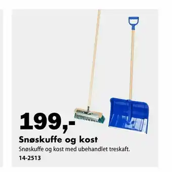 Biltema Snøskuffe og kost tilbud