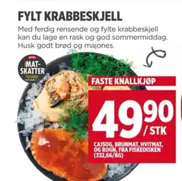 Meny FYLT KRABBESKJELL tilbud