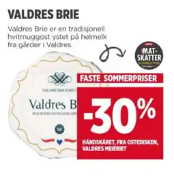 Meny VALDRES BRIE tilbud