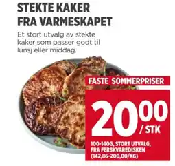 Meny STEKTE KAKER FRA VARMESKAPET tilbud