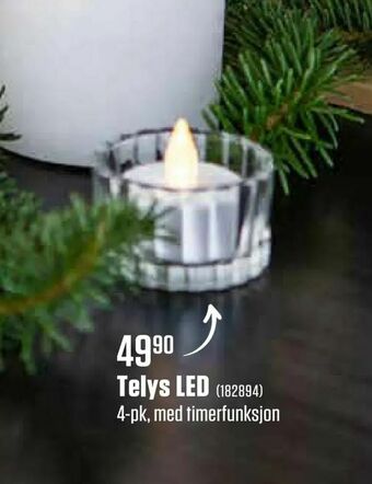 Europris Telys LED tilbud