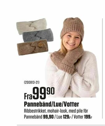 Europris Pannebånd/Lue/Votter tilbud
