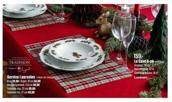 Europris Servise i porselen tilbud