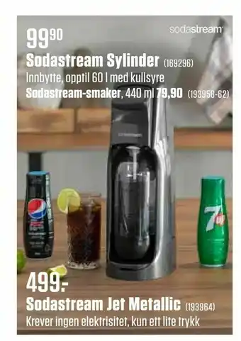 Europris Sodastream Sylinder tilbud