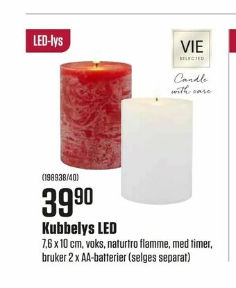 Europris Kubbelys LED tilbud