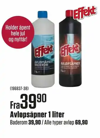 Europris Avløpsåpner 1 liter tilbud